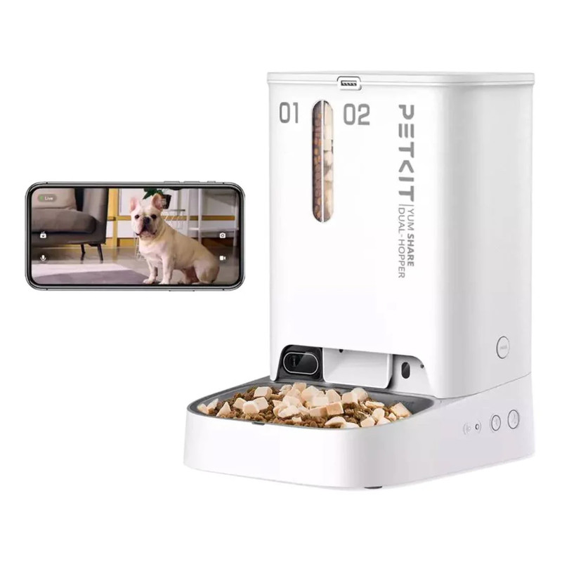 Petkit YumShare Dual-Hopper with Camera Smart Pet Feeder - أكسسوارات حيوانات أليفة